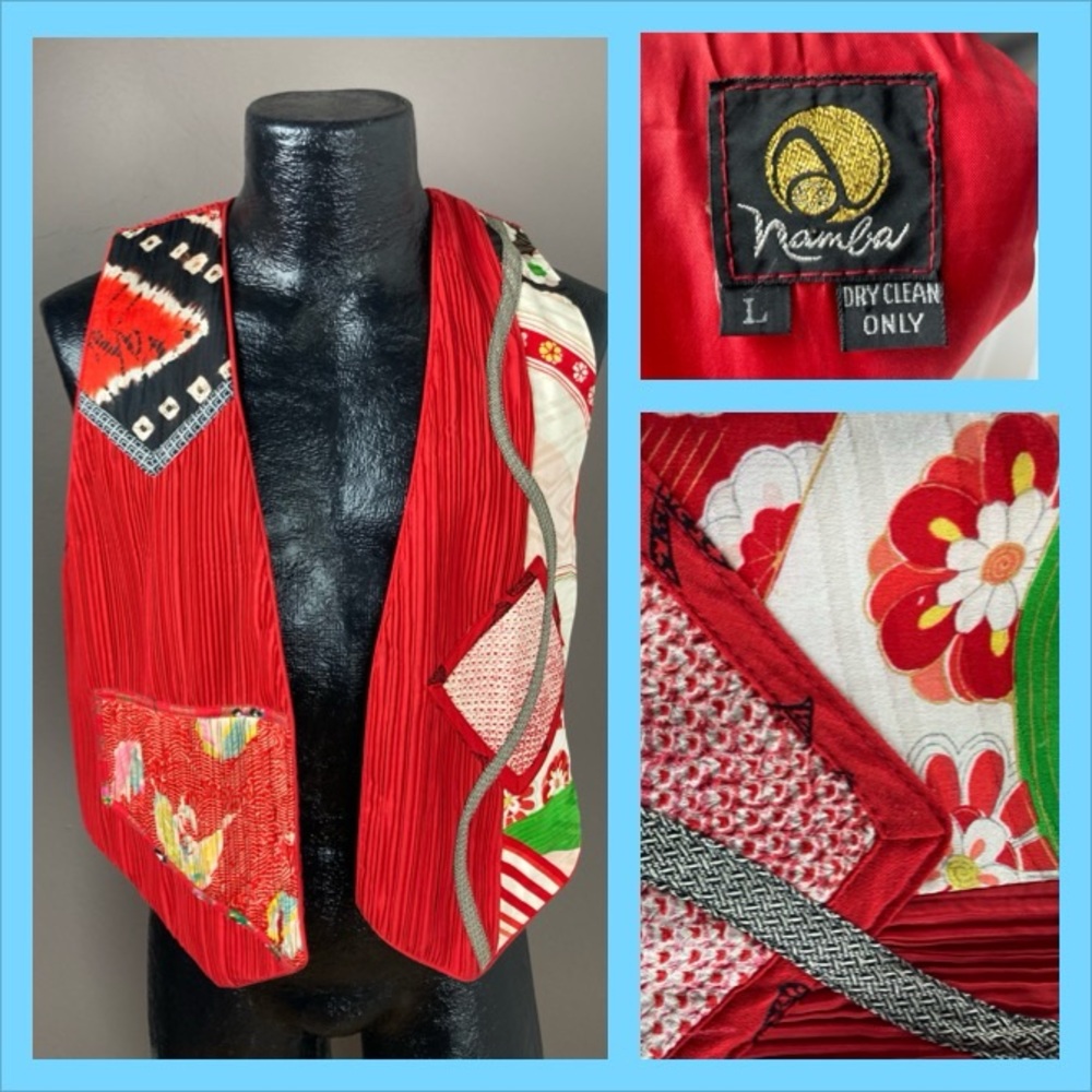 Anne Namba Patchwork Kimono Vest